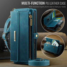 Charger l&#39;image dans la galerie, Casekis Crossbody Leather Wallet RFID Phone Case Green
