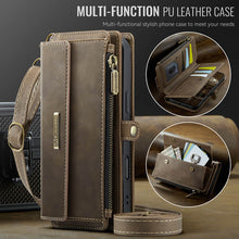 Charger l&#39;image dans la galerie, Casekis Crossbody Leather Wallet RFID Phone Case Brown
