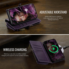 Charger l&#39;image dans la galerie, Casekis Crossbody Leather Wallet RFID Phone Case Purple
