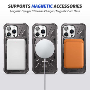 Casekis Magnetic Charging Phone Case Dark Gray