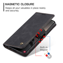 Charger l'image dans la galerie, Casekis Retro Wallet Case Black
