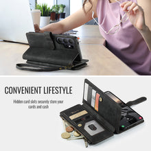 Charger l'image dans la galerie, Casekis Leather Zipper Phone Case Black
