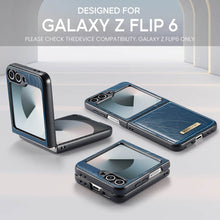 Muat gambar ke penampil Galeri, CASEKIS Galaxy Z Flip 6 5G Luxury Flip Leather Phone Case
