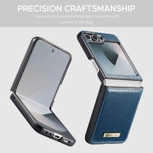 Muat gambar ke penampil Galeri, CASEKIS Galaxy Z Flip 6 5G Luxury Flip Leather Phone Case
