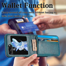 Muat gambar ke penampil Galeri, Casekis Folding Multi-card Leather Case for Galaxy Z Flip 6 5G
