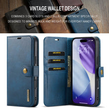 Load image into Gallery viewer, Casekis Detachable Leather Wallet Phone Case Blue
