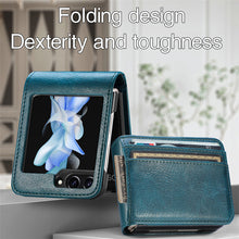 Muat gambar ke penampil Galeri, Casekis Folding Multi-card Leather Case for Galaxy Z Flip 6 5G
