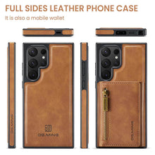 Cargar imagen en el visor de la galería, Casekis RFID Magnetic Detachable Leather Wallet Phone Case Brown
