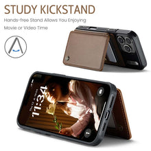 Lade das Bild in den Galerie-Viewer, Casekis RFID Cardholder Wallet Phone Case Brown
