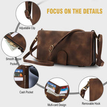 Cargar imagen en el visor de la galería, Casekis Crossbody 9 Card Holder Phone Case Brown
