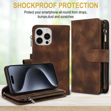 Cargar imagen en el visor de la galería, Casekis Crossbody 9 Card Holder Phone Case Brown
