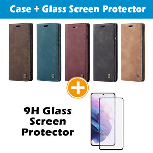 Casekis Carholder Retro Wallet Case For Galaxy S21 Ultra 5G