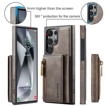 Cargar imagen en el visor de la galería, Casekis RFID Magnetic Detachable Leather Wallet Phone Case Coffee
