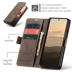 Casekis Retro Wallet Case For Galaxy Z Fold6 5G