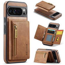 Cargar imagen en el visor de la galería, Casekis RFID Magnetic Detachable Leather Wallet Phone Case Brown
