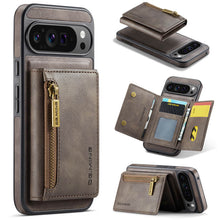 Cargar imagen en el visor de la galería, Casekis RFID Magnetic Detachable Leather Wallet Phone Case Coffee
