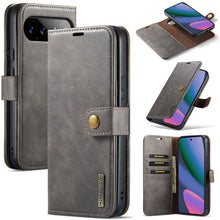 Load image into Gallery viewer, Casekis Detachable Leather Wallet Phone Case Gray
