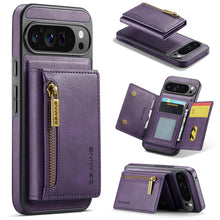 Cargar imagen en el visor de la galería, Casekis RFID Magnetic Detachable Leather Wallet Phone Case Purple
