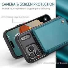 Lade das Bild in den Galerie-Viewer, Casekis RFID Cardholder Wallet Phone Case Green
