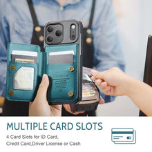 Lade das Bild in den Galerie-Viewer, Casekis RFID Cardholder Wallet Phone Case Green
