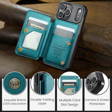 Lade das Bild in den Galerie-Viewer, Casekis RFID Cardholder Wallet Phone Case Green
