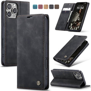 Casekis Retro Wallet Case Black