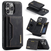 Cargar imagen en el visor de la galería, Casekis Magnetic Wallet Detachable Phone Case Black
