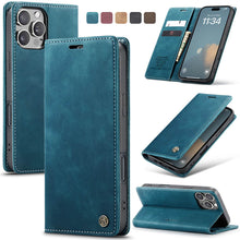 Load image into Gallery viewer, Casekis Retro Wallet Case Blue
