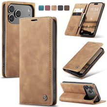 Charger l&#39;image dans la galerie, Casekis Retro Wallet Case Brown
