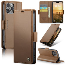 Cargar imagen en el visor de la galería, Casekis RFID Cardholder Phone Case Brown
