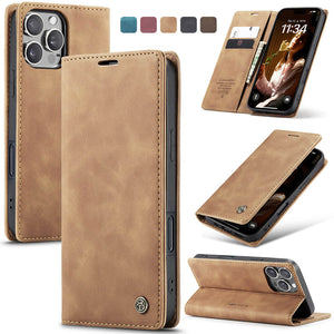 Casekis Retro Wallet Case Brown