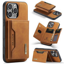 Cargar imagen en el visor de la galería, Casekis Magnetic Wallet Detachable Phone Case Brown
