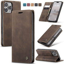 Lade das Bild in den Galerie-Viewer, Casekis Retro Wallet Case Coffee
