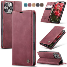 Muat gambar ke penampil Galeri, Casekis Retro Wallet Case Red
