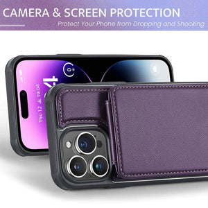 Casekis Flip Card Holder Phone Case Purple