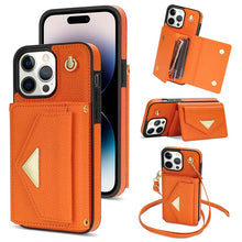 Load image into Gallery viewer, Casekis Multi-Slot Crossbody Fashion Phone Case Orange

