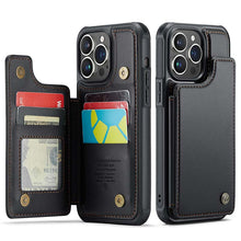 画像をギャラリービューアに読み込む, Casekis RFID Cardholder Wallet Phone Case Black
