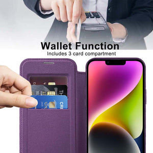 Casekis RFID Cardholder MagSafe Phone Case Purple