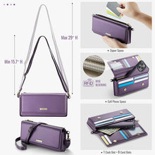 画像をギャラリービューアに読み込む, Casekis Multifunctional Leather Crossbody Phone Bag Purple
