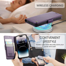 Load image into Gallery viewer, Casekis RFID Cardholder Phone Case Purple

