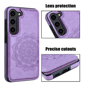 Casekis Mandala Embossed Phone Case for Galaxy S23 Plus 5G