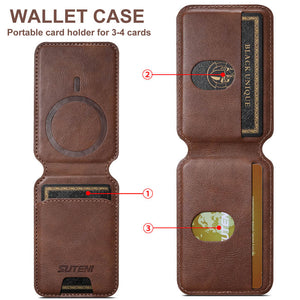 Casekis MagSafe Card Holder Brown