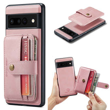 Load image into Gallery viewer, Casekis Leather Magnetic RFID Wallet Phone Case Pink
