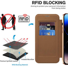 Load image into Gallery viewer, Casekis RFID Cardholder MagSafe Phone Case Brown
