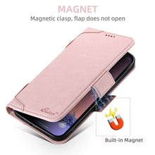 Cargar imagen en el visor de la galería, Casekis Leather Wallet Phone Case compatible with MagSafe Pink
