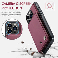 Load image into Gallery viewer, Casekis Flip Card Holder Phone Case Red
