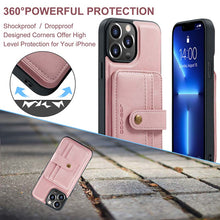Load image into Gallery viewer, Casekis Leather Magnetic RFID Wallet Phone Case Pink
