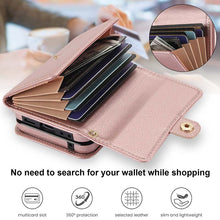 Load image into Gallery viewer, Casekis Moto Razr 40 Ultra Cardholder Crossbody Leather Phone Case Rose Gold
