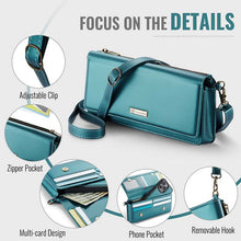 Load image into Gallery viewer, Casekis Multifunctional Leather Crossbody Phone Bag Green
