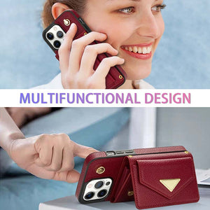 Casekis Multi-Slot Crossbody Fashion Phone Case Red